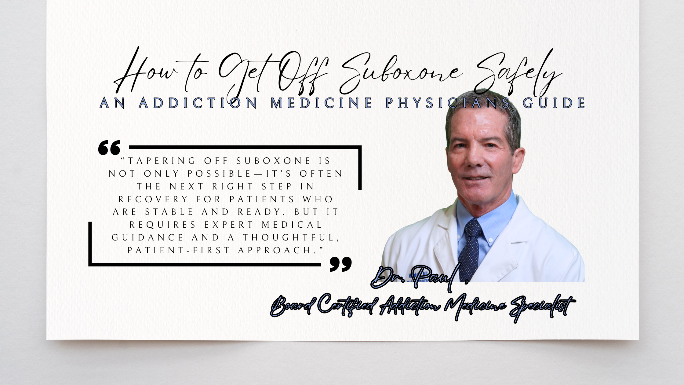 how to get off suboxone